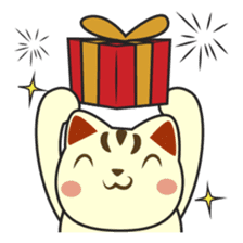 Kira, the lucky cat (Maneki-neko) sticker #603879