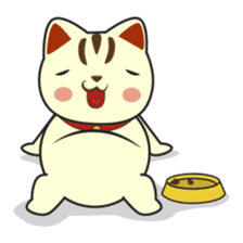 Kira, the lucky cat (Maneki-neko) sticker #603880
