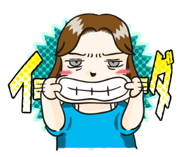 Dominant wife Mako Hiroshima dialect sticker #604283