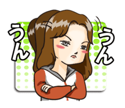 Dominant wife Mako Hiroshima dialect sticker #604285