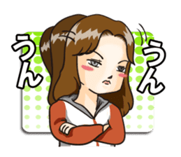 Dominant wife Mako Hiroshima dialect sticker #604285