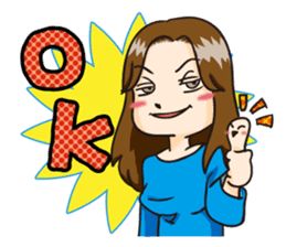 Dominant wife Mako Hiroshima dialect sticker #604287