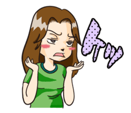 Dominant wife Mako Hiroshima dialect sticker #604288