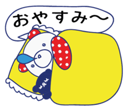 Cute animals in Hiragana Japanese sticker #604441