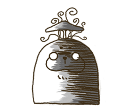 KINOKEMONO the mushroom sloth. sticker #604470
