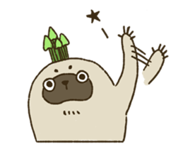KINOKEMONO the mushroom sloth. sticker #604473