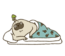 KINOKEMONO the mushroom sloth. sticker #604474