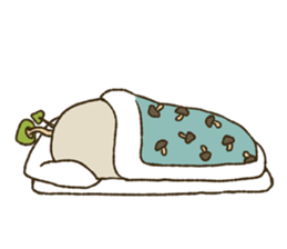 KINOKEMONO the mushroom sloth. sticker #604475