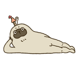 KINOKEMONO the mushroom sloth. sticker #604478