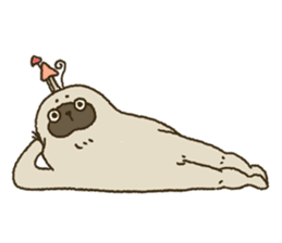 KINOKEMONO the mushroom sloth. sticker #604478