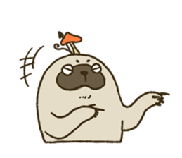KINOKEMONO the mushroom sloth. sticker #604481
