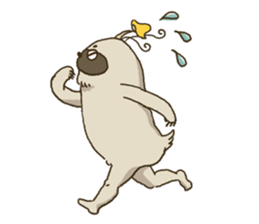 KINOKEMONO the mushroom sloth. sticker #604482