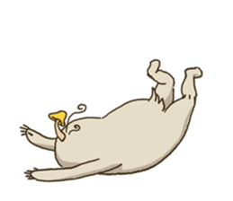 KINOKEMONO the mushroom sloth. sticker #604483