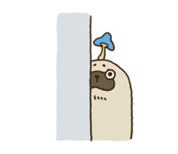 KINOKEMONO the mushroom sloth. sticker #604487