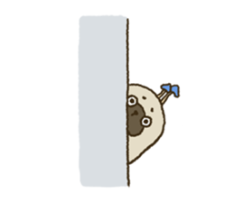 KINOKEMONO the mushroom sloth. sticker #604488