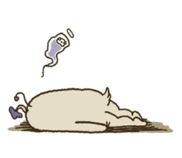 KINOKEMONO the mushroom sloth. sticker #604490
