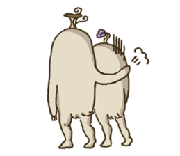KINOKEMONO the mushroom sloth. sticker #604491