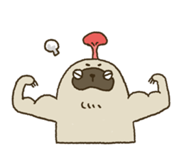 KINOKEMONO the mushroom sloth. sticker #604493