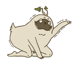 KINOKEMONO the mushroom sloth. sticker #604500