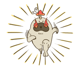 KINOKEMONO the mushroom sloth. sticker #604501
