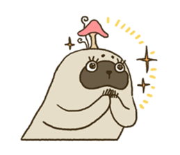 KINOKEMONO the mushroom sloth. sticker #604502