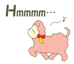 Happy sheep"NONO"(English ver.) sticker #604755