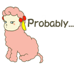 Happy sheep"NONO"(English ver.) sticker #604762