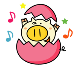 dog and pig sticker #604832