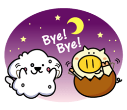 dog and pig sticker #604865