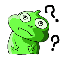 I am a chameleon. sticker #606567