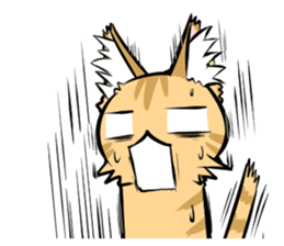 relaxed tabby cat sticker #606652