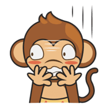 Chiki, the cutest monkey alive! sticker #606847