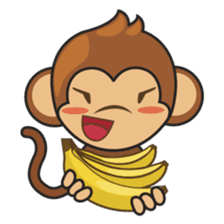 Chiki, the cutest monkey alive! sticker #606849