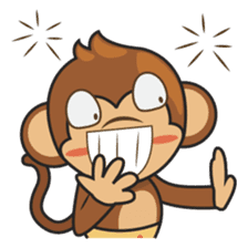 Chiki, the cutest monkey alive! sticker #606850