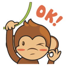 Chiki, the cutest monkey alive! sticker #606851