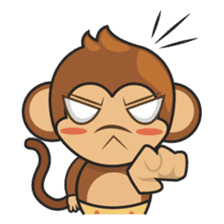 Chiki, the cutest monkey alive! sticker #606853