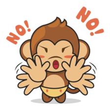Chiki, the cutest monkey alive! sticker #606854