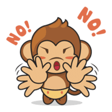 Chiki, the cutest monkey alive! sticker #606854