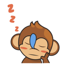 Chiki, the cutest monkey alive! sticker #606855