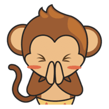 Chiki, the cutest monkey alive! sticker #606856