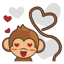 Chiki, the cutest monkey alive! sticker #606859