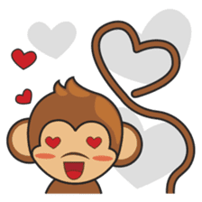 Chiki, the cutest monkey alive! sticker #606859