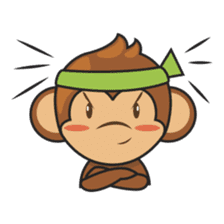 Chiki, the cutest monkey alive! sticker #606863