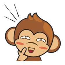 Chiki, the cutest monkey alive! sticker #606865