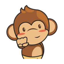 Chiki, the cutest monkey alive! sticker #606870