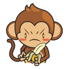 Chiki, the cutest monkey alive! sticker #606872