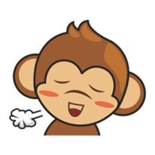 Chiki, the cutest monkey alive! sticker #606874
