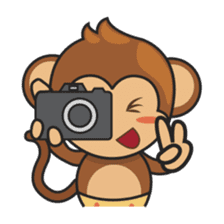 Chiki, the cutest monkey alive! sticker #606877