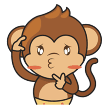 Chiki, the cutest monkey alive! sticker #606879