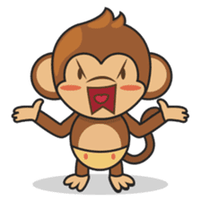 Chiki, the cutest monkey alive! sticker #606881
